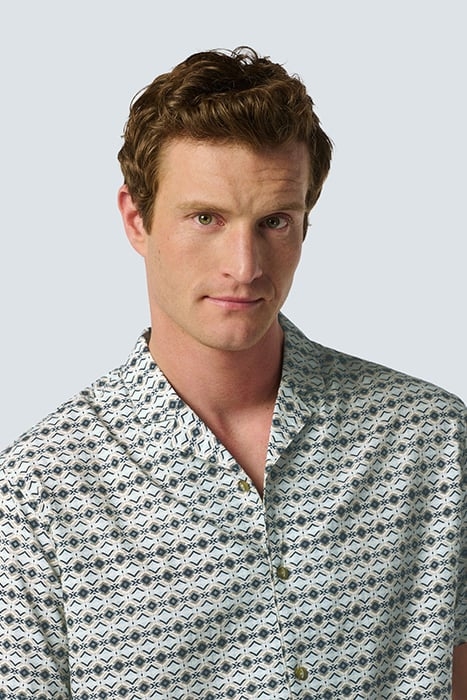 SHIRT SHORT SLEEVE RESORT COLLAR ALLOVER PRINTED SKY 6