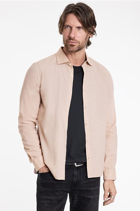 SPREAD COLLAR SHIRTS WITHOUT BUTTON PLAC MELON 1