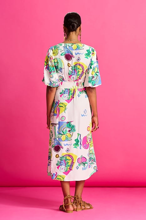 DRESS - SICILIAN LOVE MULTI COLOUR 2