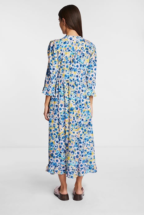 PRINTED MIDI DRESS ARCTIC BLUE 2