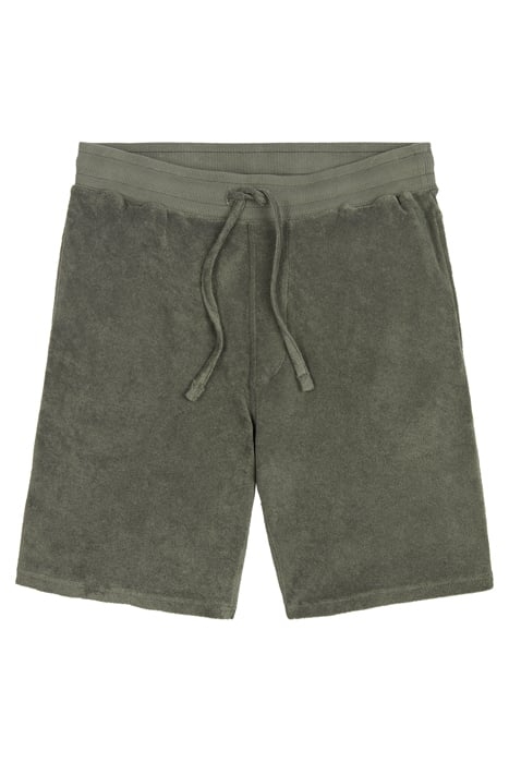 DAY | TOWELLING SHORTS ARMY GREEN MELANGE 1