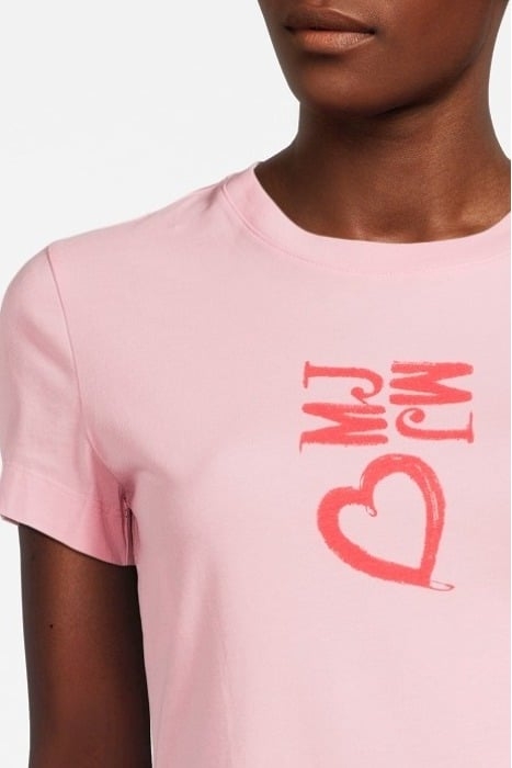 JERSEY T-SHIRT WITH MJ PRINT PINK 4