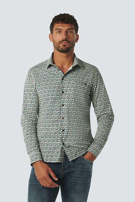 SHIRT STRETCH ALLOVER PRINTED ZINC 1