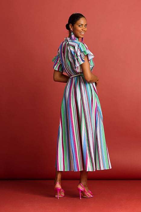 DRESS - STRIPED SICILY PINK 2