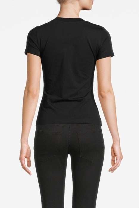 LEOPARD HEART JERSEY T-SHIRT BLACK 2