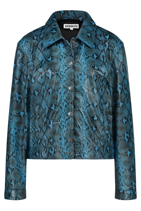 ISOBEL LEATHER JACKET BLUE 2