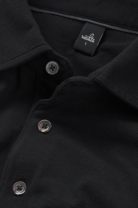 DAVIS | TAILORED POLOSHIRT PURE BLACK 4