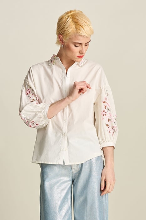 BLOUSE - EMBROIDERY BLOOMING ECRU WHITE 5