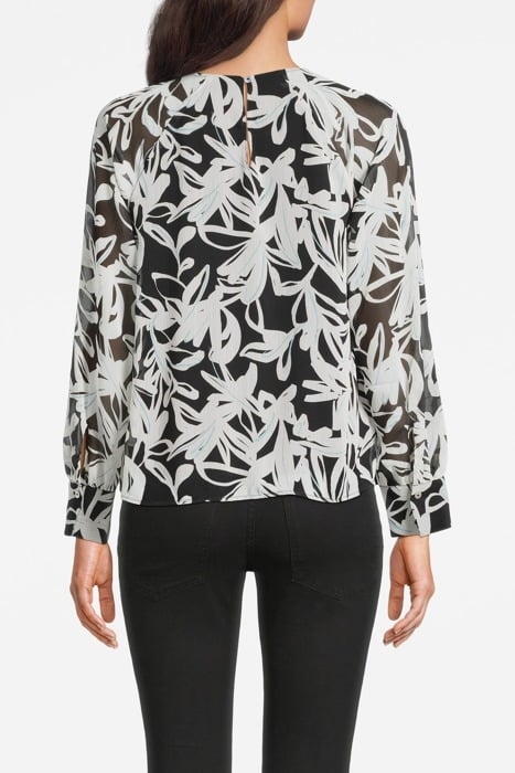 S.OLIVER BLOUSES GREY/BLACK 2