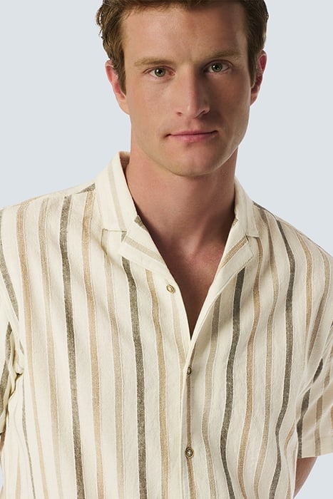 SHIRT SHORT SLEEVE 3 COLOURED STRIPES CEMENT 6