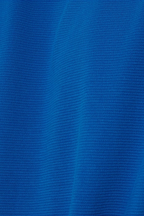 T-SHIRT CREWNECK SOLID JACQUARD COBALT 7