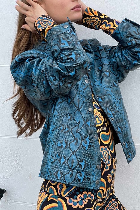 ISOBEL LEATHER JACKET BLUE 3