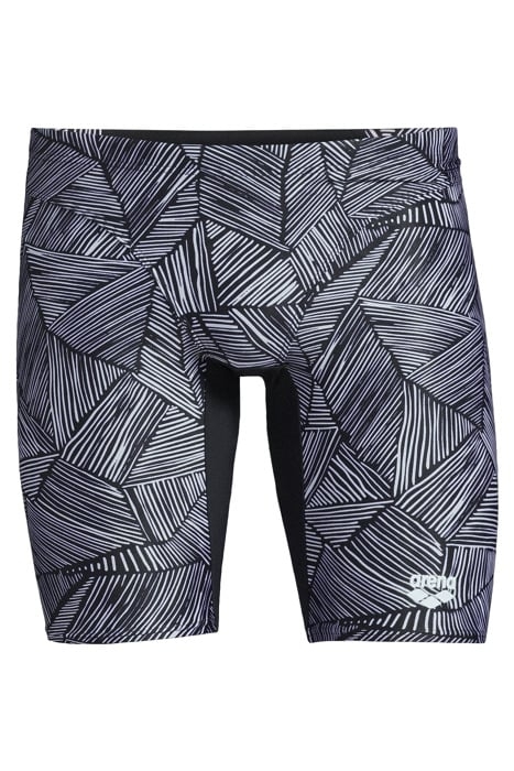 MEN'S ARENA OVERVIEW SWIM JAMMER BLACK-WHITE MULTI 3