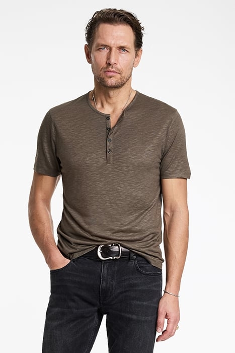 DYER SLIM FIT SS HENLEY ELEPHANT 1