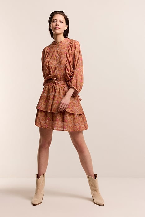 SKIRTPETITE FLEUR PRINT SOFT CAMEL 1