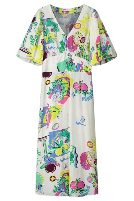 DRESS - SICILIAN LOVE MULTI COLOUR 3