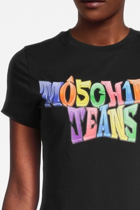 COLORFUL LOGO JERSEY T-SHIRT BLACK 4