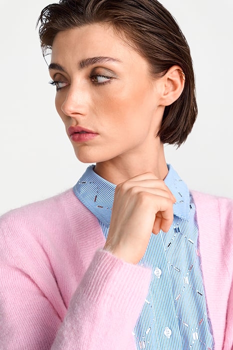 COZY CARDIGAN RECYCLED FROZEN ROSE 5