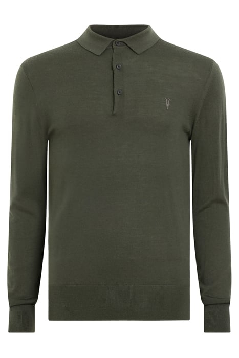 MODE MERINO LS POLO GRANGE GREEN 4