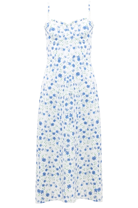 FRENCH CONNECTION CAMILLE ECHO CREPE STRAPPY DRESS SUM WH/BL 3