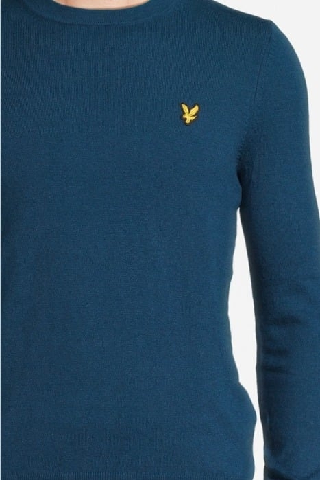 COTTON MERINO CREW NECK JUMPER APRES NAVY 4