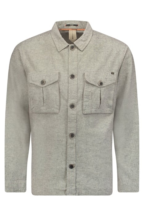 OVERSHIRT BUTTON CLOSURE WITH LINEN MELANGE NIGHT 1
