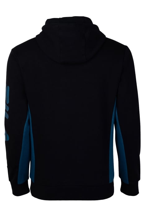 SWEEJO BLOCKED HOODIE BLACK-LEGION BLUE 2