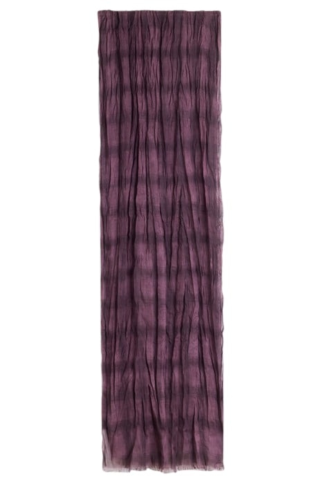 TONAL PRINTED PLAID SCARF PLUM 1