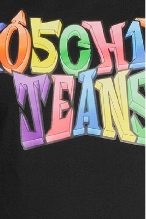 COLORFUL LOGO JERSEY T-SHIRT BLACK 5