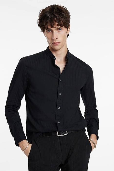 BEN LS SPORTSHIRT BLACK 1