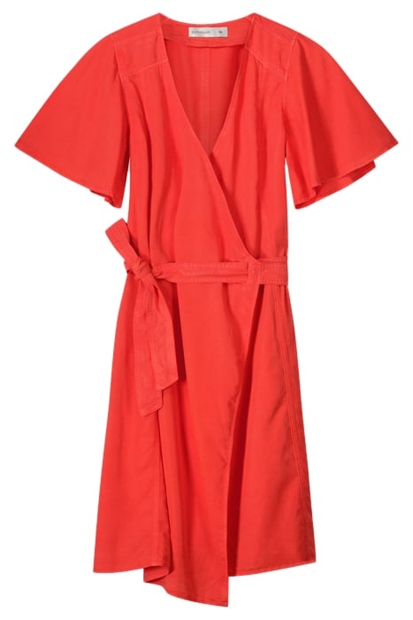 WRAP DRESS BREEZY TENCEL POPPY 3