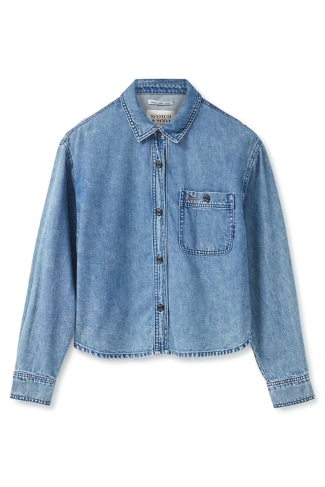 CROPPED DENIM SHIRT BEVERLY HILLS 3