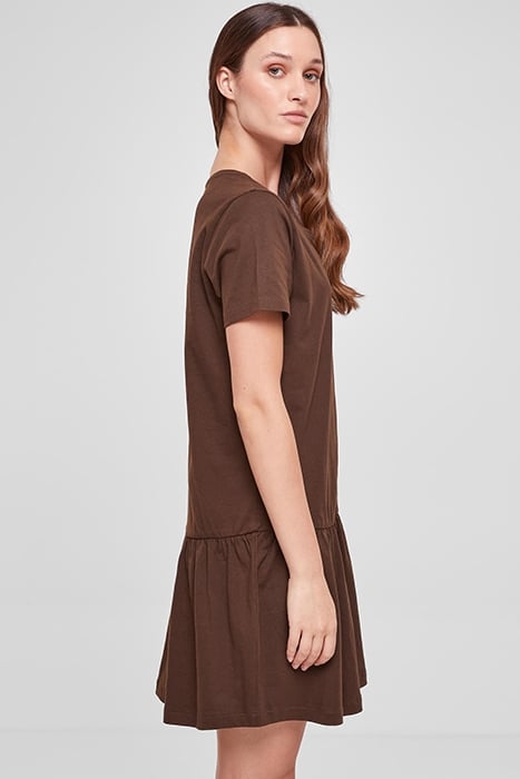 LADIES VALANCE TEE DRESS BROWN 7