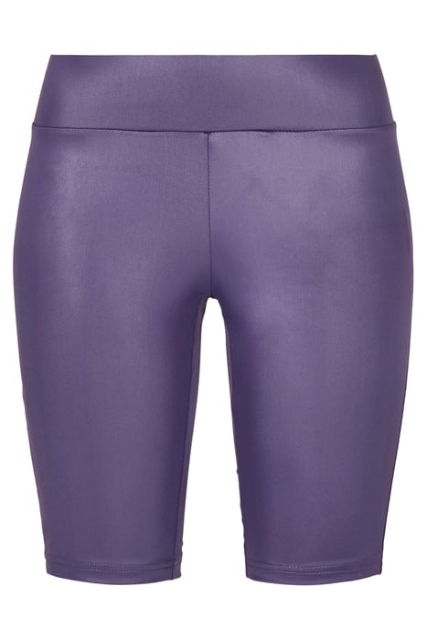 LADIES SYNTHETIC LEATHER CYCLE SHORTS DARKDUSKVIOLET 4