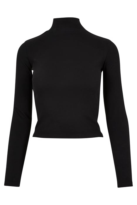 LADIES RIB BACK CUT OUT LONGSLEEVE BLACK 4