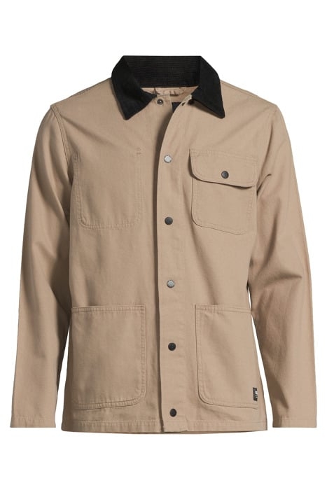 MN DRILL CHORE COAT MILITARY KHAKI 3