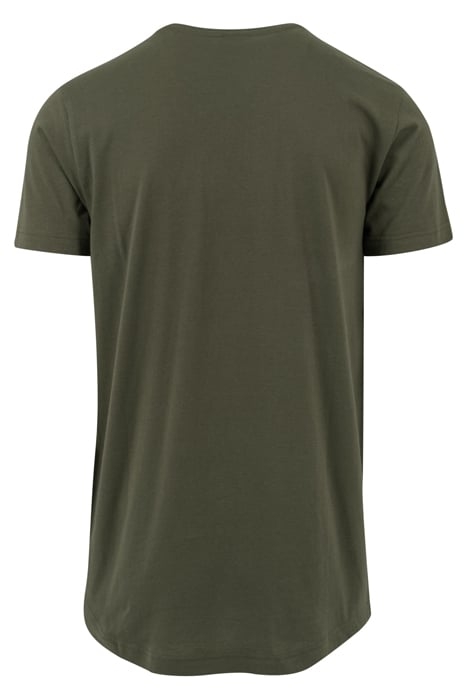 SHAPED LONG TEE OLIVE 5