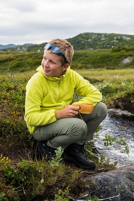 HAREID YOUTH JACKET CLOUDBERRY YELLOW 3