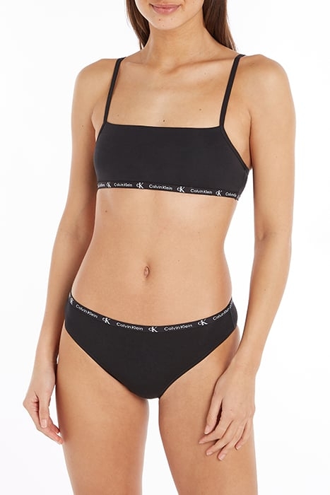 UNLINED BRALETTE 2PK BLACK/GREY HEATHER 2