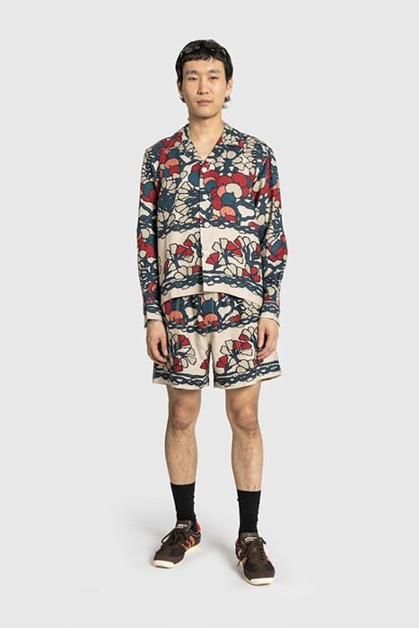 BODE – GARDEN LATTICE LONG-SLEEVE SHIRT ECRU/MULTI 2