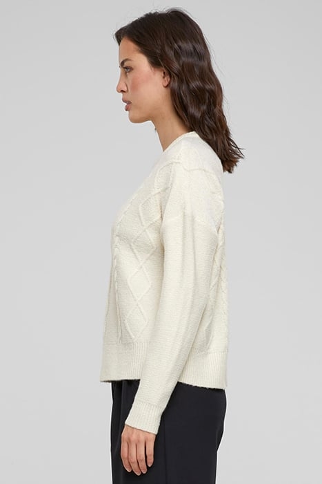 LADIES CABEL KNIT SWEATER SAND 6