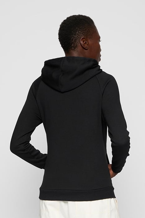 LADIES RAGLAN HIGH NECK HOODY BLACK 2