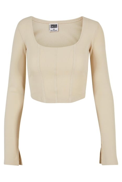 LADIES SHORT RIB CORSAGE LONGSLEEVE SOFTSEAGRASS 4