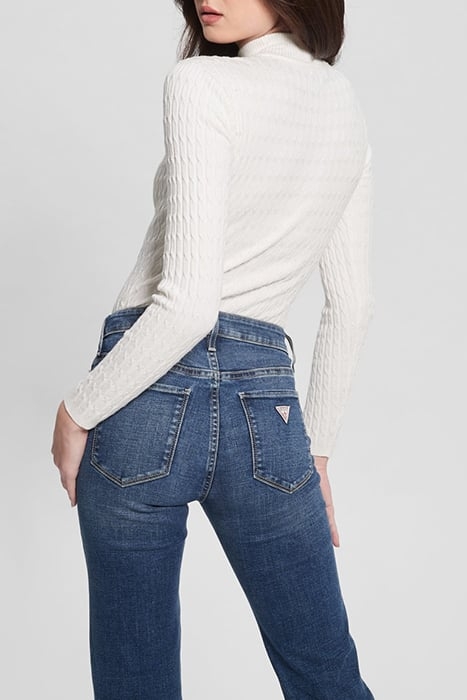 LS MOCK NECK CABLE N DOVE WHITE 2