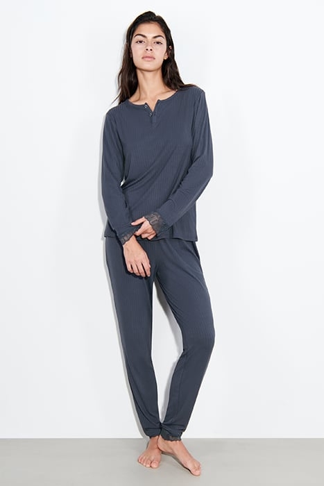 NW TOP TSHIRT LS STEEL BLUE 2