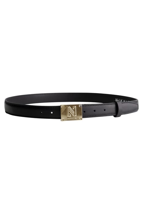 BREST LEATHER HIP BELT BLACK/GOLD 1