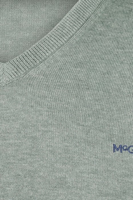 V-NECK SWEATER ICE GREEN 7