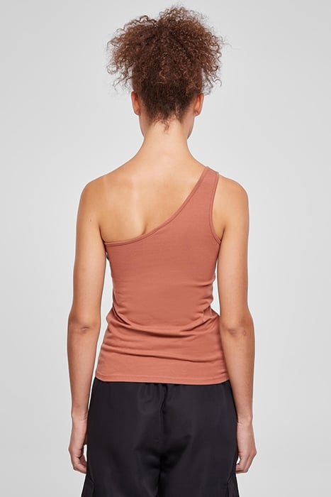 LADIES ASYMMETRIC TOP TERRACOTTA 2