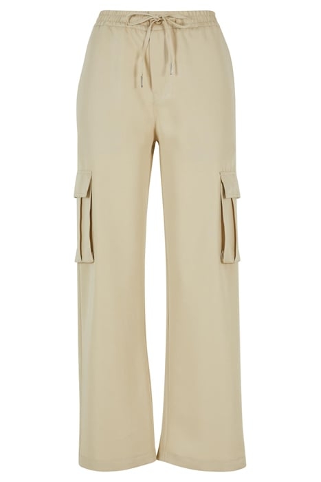 LADIES VICOSE STRAIGHT LEG CARGO PANTS CONCRETE 4