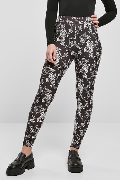 LADIES SOFT AOP LEGGINGS BLACKROSE 1